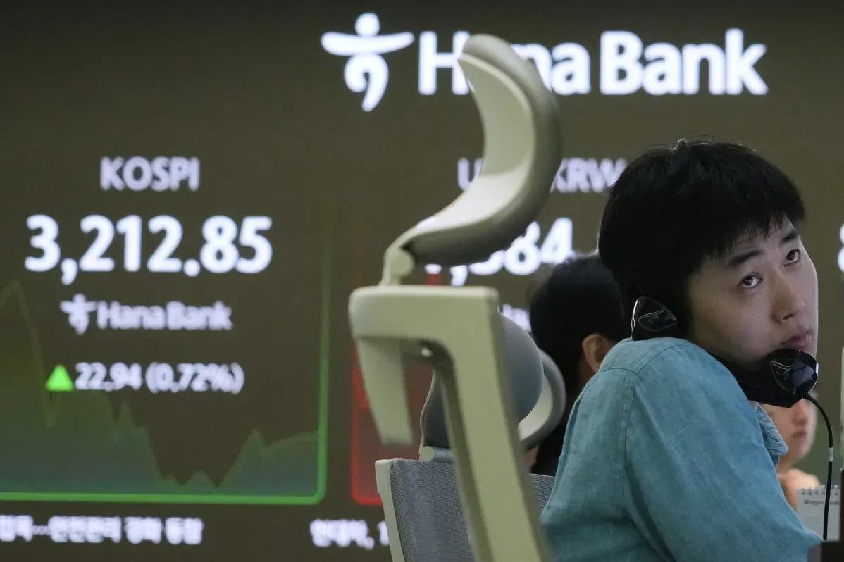 ارتفاع مؤشر كوسبي الكوري الجنوبي إلى 3,212.85، مع تفاعل المستثمرين في السوق المالية، وسط توقعات بتخفيض أسعار الفائدة.