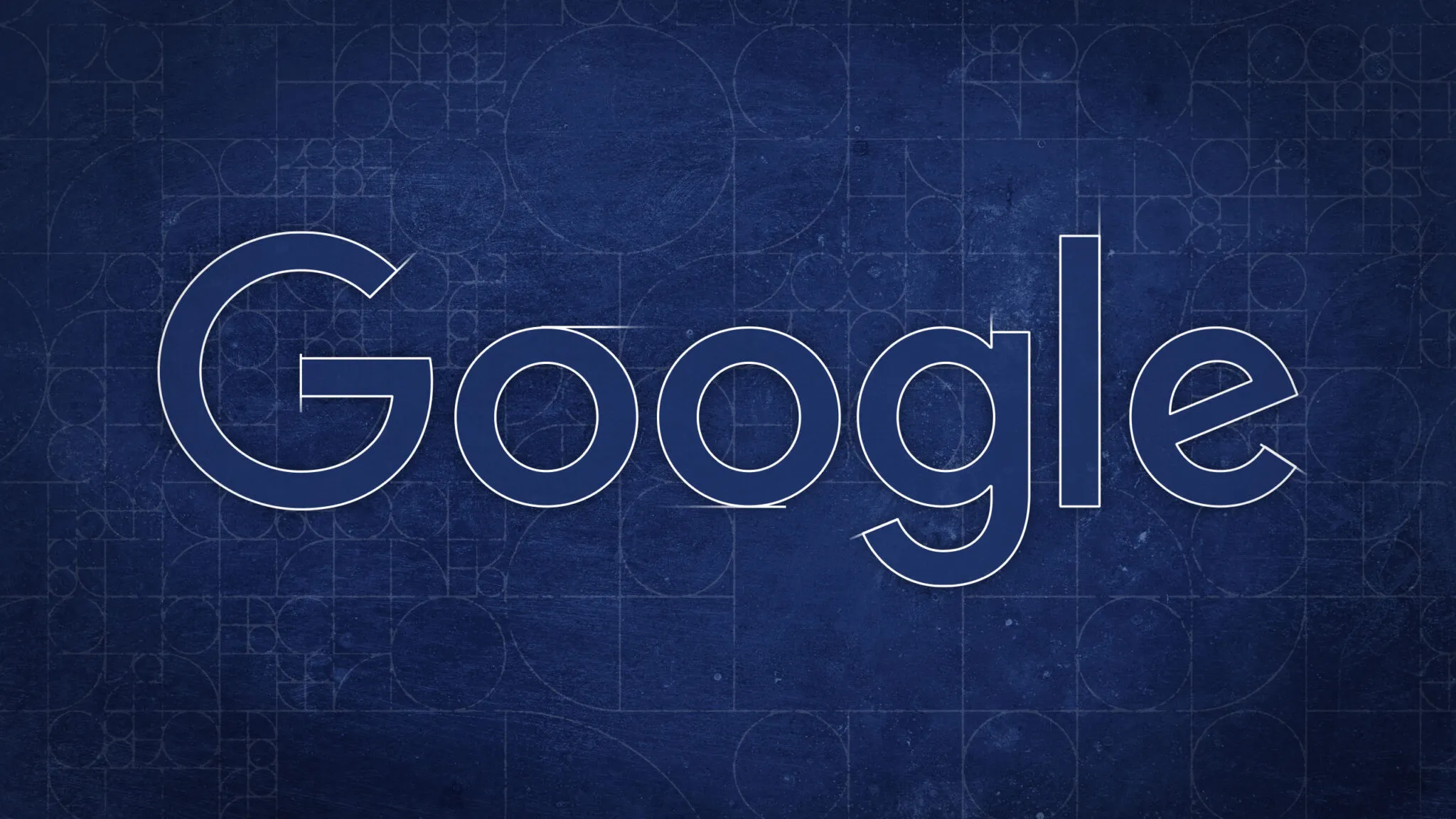 شعار Google على خلفية زرقاء مع تغييرات في نتائج البحث الأوروبية بسبب قانون الأسواق الرقمية وتأثيره على حجز السفر والفنادق.