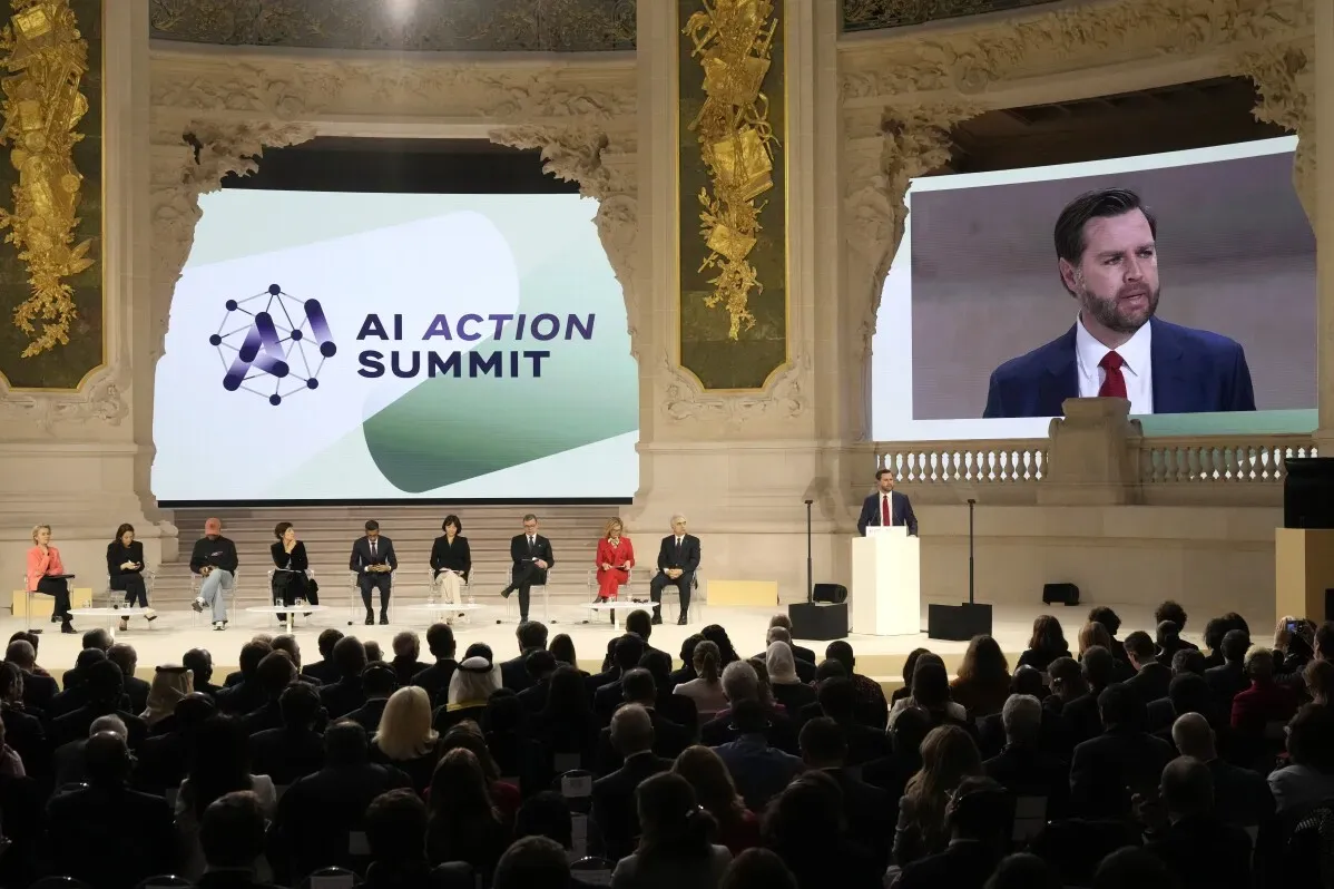 في قمة الذكاء الاصطناعي في باريس، نائب الرئيس جيه دي فانس يتحدث عن أهمية الابتكار وضرورة تجنب التنظيم المفرط في الصناعة.