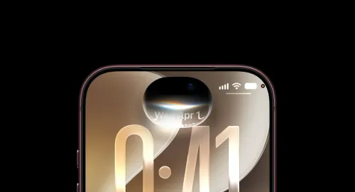 واجهة هاتف iPhone تعرض شاشة القفل مع تركيز على الكاميرا الأمامية وتقنية العرض، في سياق تحديث iOS 27.2 وإصلاحات الأمان.