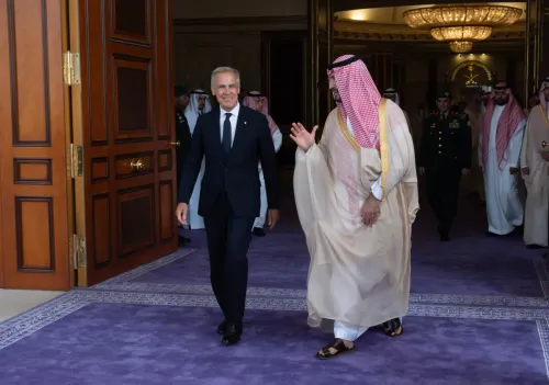 رئيس الوزراء الكندي مارك كارني يلتقي بولي العهد السعودي محمد بن سلمان في جدة لتعزيز الشراكات الاقتصادية بين كندا والسعودية.