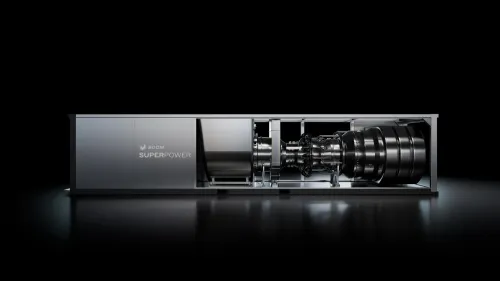 توربين Superpower للطاقة الثابتة من Boom Supersonic، بتقنية متقدمة لدعم مراكز بيانات الذكاء الاصطناعي بقدرة 42 ميغاواط.