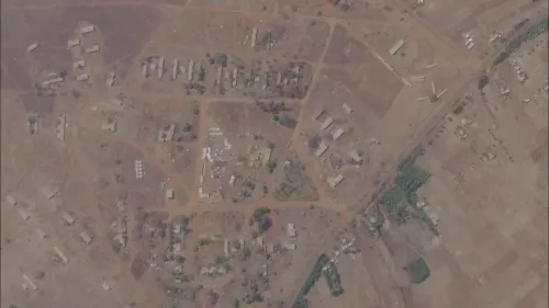 صورة فضائية تظهر قاعدة عسكرية في منطقة بني شنقول-غموز بإثيوبيا، حيث تُدعم قوات الدعم السريع السودانية.