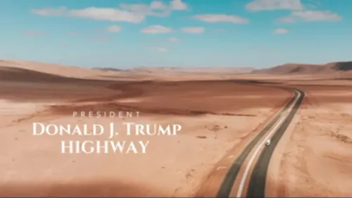 طريق سريع يمتد عبر الصحراء الغربية باسم الرئيس دونالد ترامب، يعكس الدعم الأمريكي للاستثمارات المغربية في الإقليم.