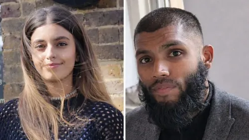 صور لشخصين، أحدهما شاب ذو لحية والآخر شابة ذات شعر طويل، يعبران عن مشاعر الأمل بعد إنهاء إضراب عن الطعام.