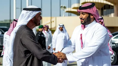 لقاء رسمي بين مسؤولين سعوديين وإماراتيين يعكس عمق العلاقات الأخوية والتنسيق السياسي بين البلدين في ظل التوترات الخليجية.